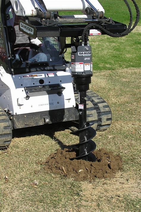 skid steer hole auger|auger attachments for skid steers.